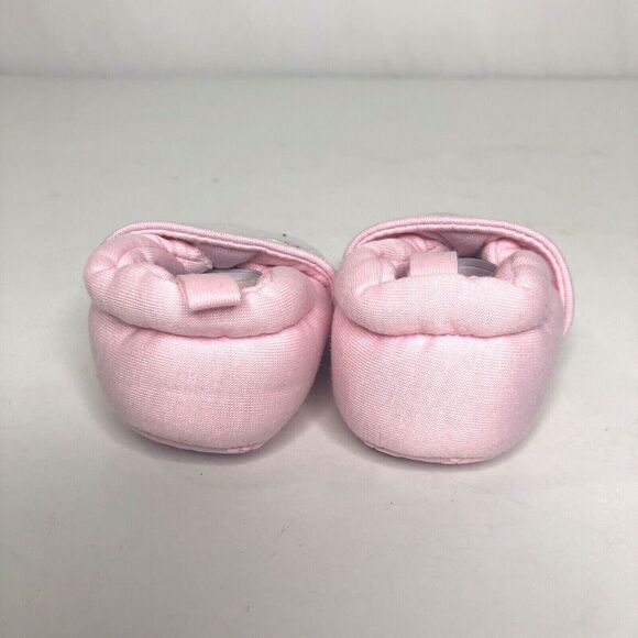 Baby Girls Infant First Walkers Shoes 0 - 6 Months Pink Rabbit Soft Soles - Picture 4 of 8